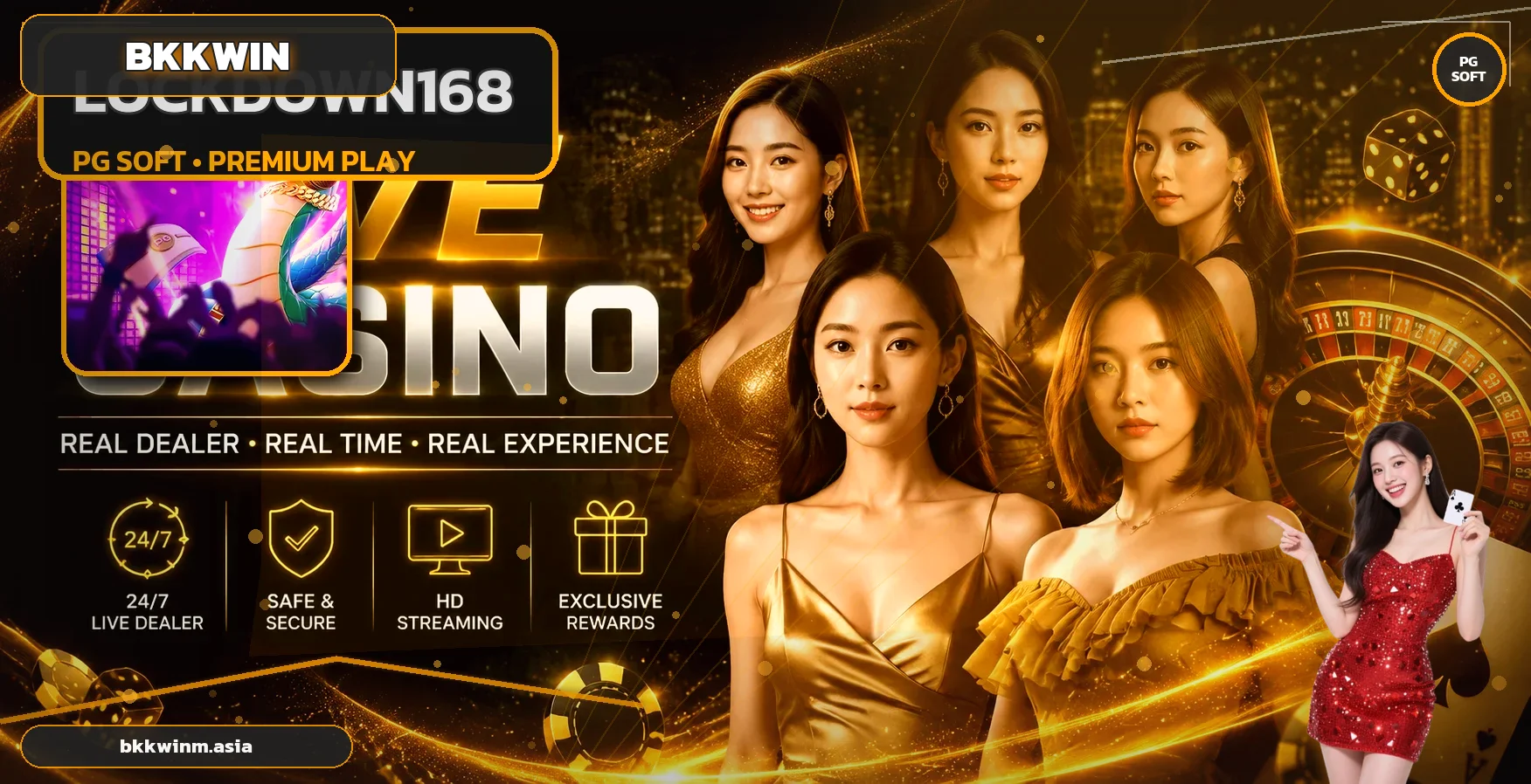 ภาพแนะนำ BKKWIN สล็อตออนไลน์และโหมดทดลอง